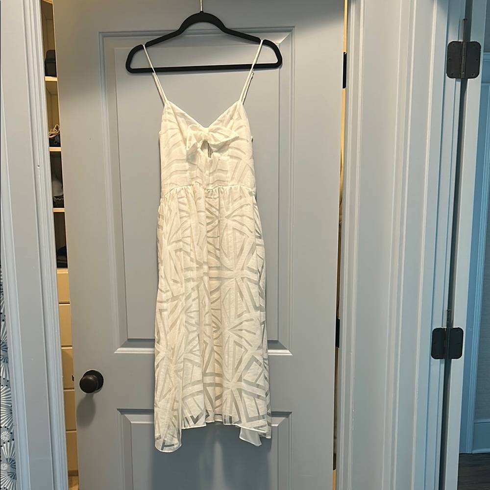 Elegant White Spaghetti Strap Dress